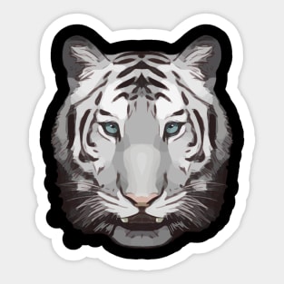 Tiger face hipster wild animals Sticker